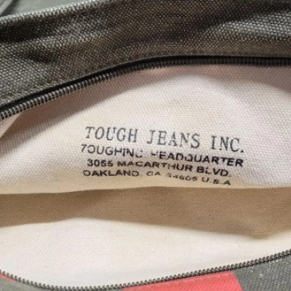 Vintage Tough Jeans Inc Military Style Bag